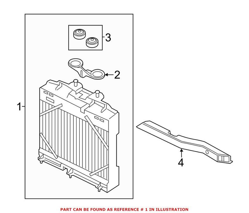 BMW Engine Oil Cooler - Driver Side (Auxiliary) 17117805630